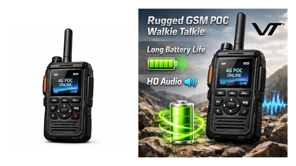 Rugged GSM POC Walkie Talkie with Long Battery Life & HD Audio