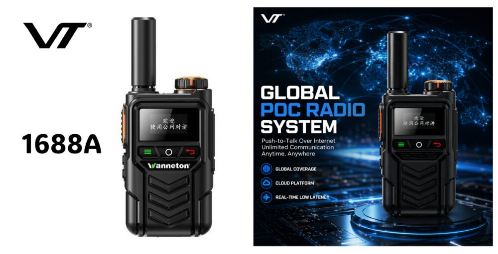 1688A Global POC Radio System Push-to-Talk over Internet No SIM Required